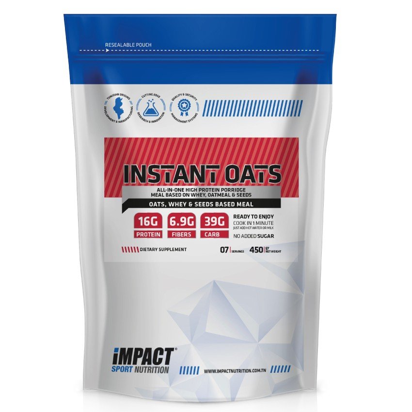 IMPACT INSTANT OATS 450 G 1 impact cereale instant oats