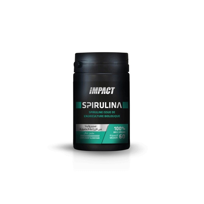 IMPACT SPIRULINA BIO 60 GELULES 1 impact spirulina bio gelules