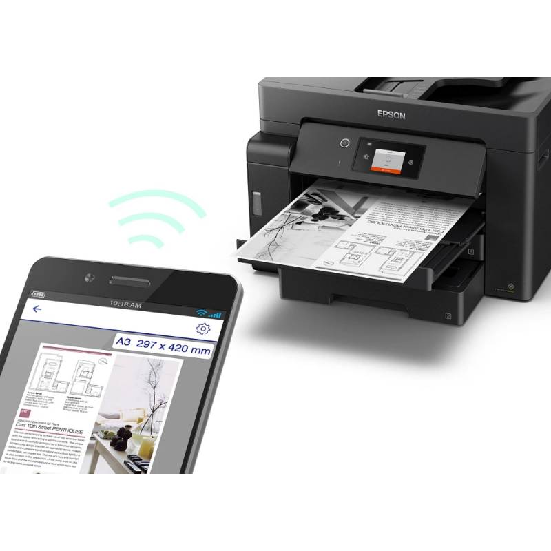 Imprimante EPSON EcoTank M15140 à Réservoir Intégré Wifi Monochrome 5 imprimante jet d encre epson ecotank m monochrome