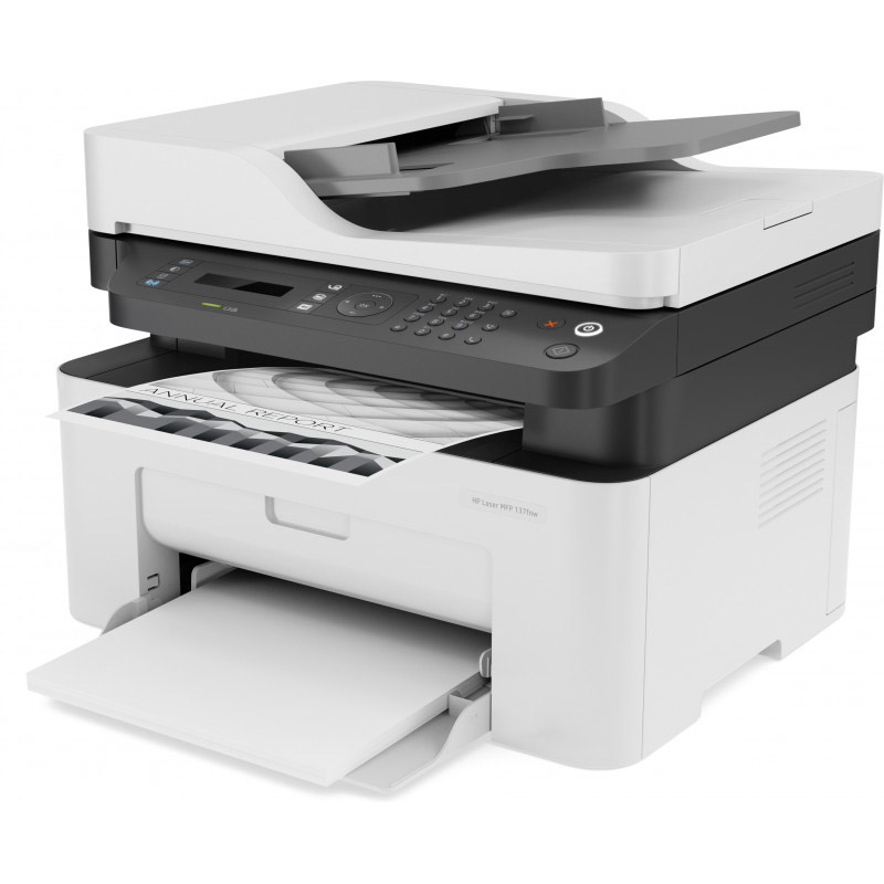 Imprimante HP 137fnw Laser Printer Wifi 4en1 Monochrome 3 imprimante hp laser fnw multifonction a blanc noir zba