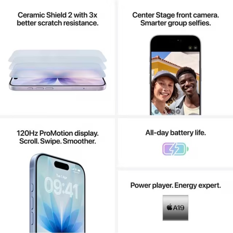 iPhone 17 256Go Lavender - APPLE 3 iphone go lavender apple