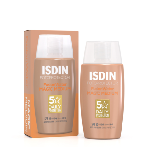 ISDIN PHOTOPROTECTION ECRAN SOLAIRE FUSION WATER MAGIC MEDIUM SPF50+ 50ML 3 isdin photoprotection ecran solaire fusion water magic medium spf ml