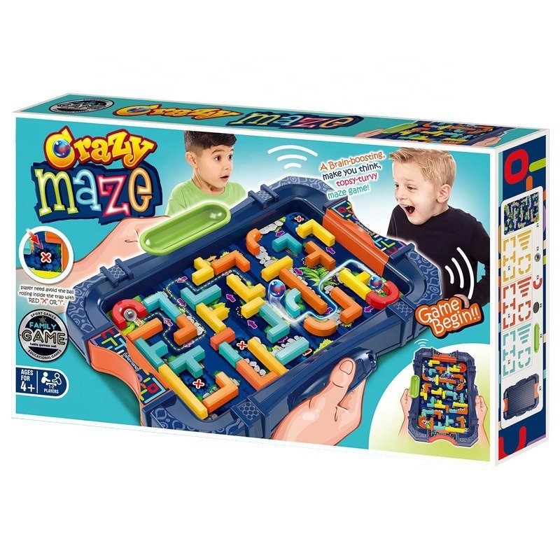Jeu de Labyrinthe Éducatif Crazy Maze 007-167 - Assortis 3 jeu de labyrinthe educatif crazy maze assortis