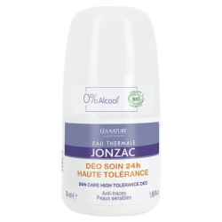 JONZAC DEO SOIN HAUTE TOLERANCE ANTI TRACES PEAUX SENSIBLES 24H 50ML 2 jonzac deo soin haute tolerance anti traces peaux sensibles h ml