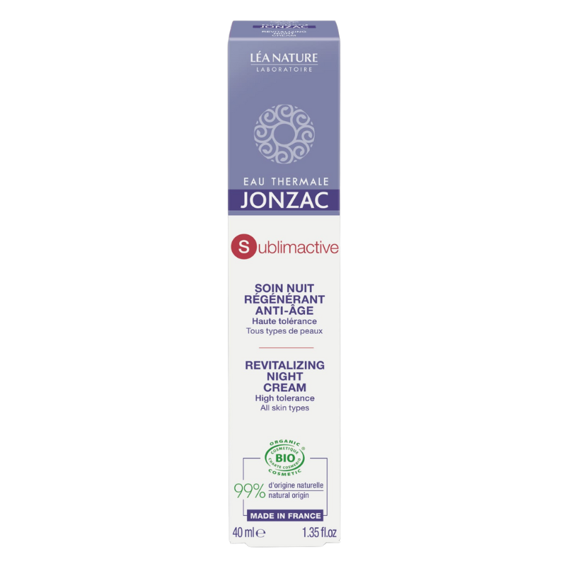 JONZAC SUBLIMACTIVE SOIN NUIT REGENERANT ANTI-AGE CELLULAIRE 40ML 1 jonzac sublimactive soin nuit regenerant anti age cellulaire ml