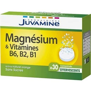 JUVAMINE MAGNESIUM & VITAMINES B6 B2 B1 30 COMPRIMES EFFERVESCENTS 3 juvamine magnesium vitamines b b b comprimes effervescents