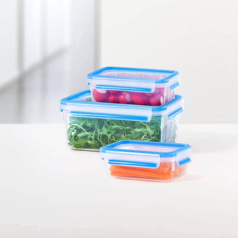 Set De 5 Boîtes De Conservation TEFAL Masterseal En Plastique - Bleu 4 k