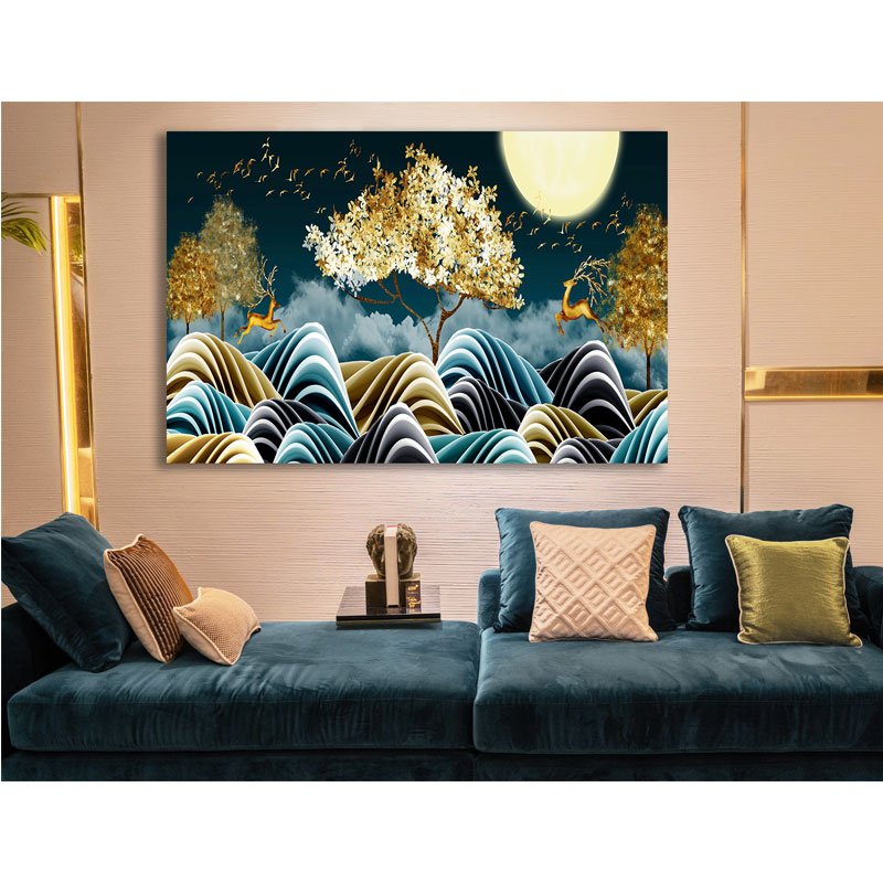 Tableau De Décoration 60 x 90 cm GAZELLE (KC065-T1) 3 kc t