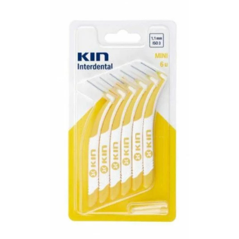 KIN BROSSETTE INTERDENTAIRE MINI 1.1MM BT/6 1 kin brossette interdentaire mini mm bt