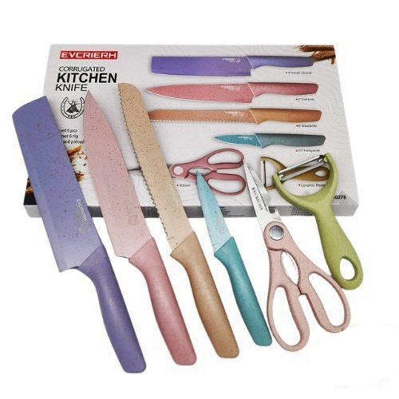 Kit De Couteaux 6 Pièces KITCHEN KNIFE - Assortis 2 kit de couteaux pieces kitchen knife assortis knife