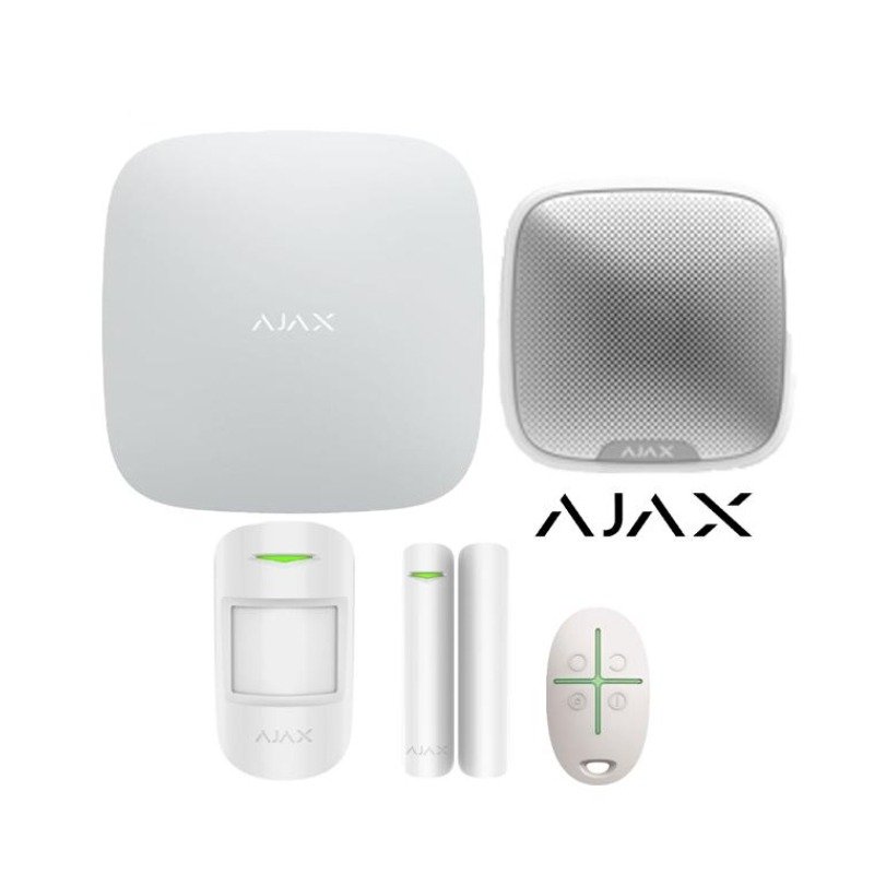 Kit Alarme Sans Fil AJAX Avec Sirène Externe + Installation Gratuite Grand Tunis 1 kit systeme d alarme sans fil ajax aaj hubkit w