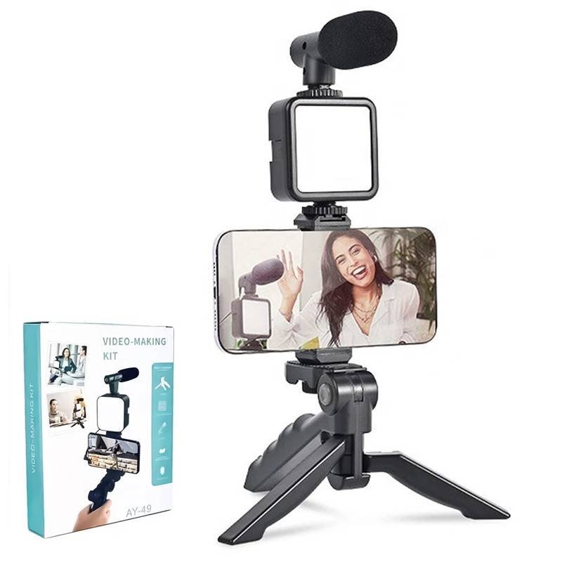 kit de production vid o avec tripied ay noir