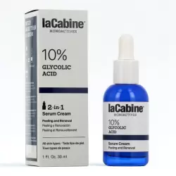 LA CABINE MONOACTIVES 10 % GLYCOLIC ACID SERUM CREME 30ML 4 la cabine monoactives glycolic acid serum creme ml