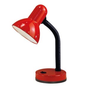 lampe de bureau led flexible petit model dv rouge