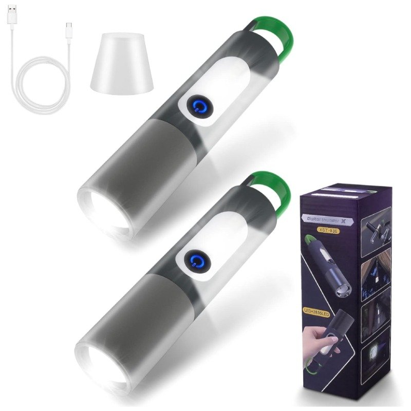Lampe torche 2835LED Portable Rechargeable 750 Lumens 1 lampe torche led portable rechargeable lumens