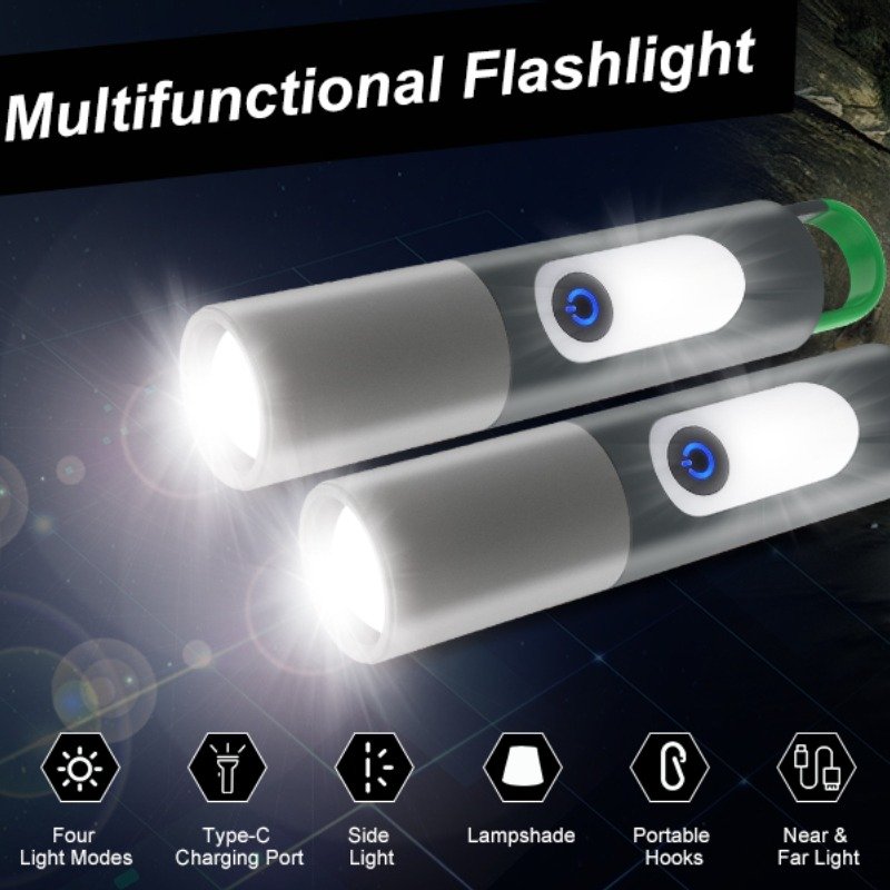 Lampe torche 2835LED Portable Rechargeable 750 Lumens 4 lampe torche led portable rechargeable lumens