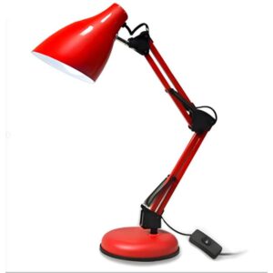lampe de bureau architecte r glable rouge