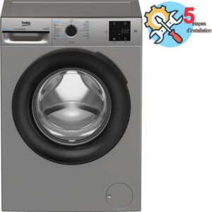 lave linge beko kg tr inverter steamcure gris
