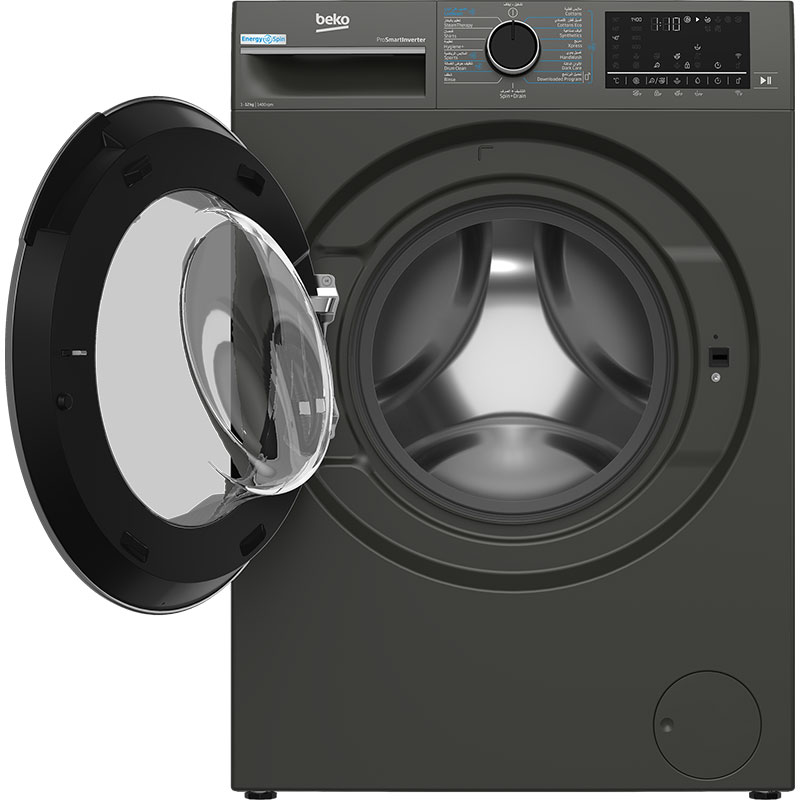 Lave Linge Frontal BEKO B5WFT612400MG 12kg - Noir 5 lave linge beko bwftmg kg classe a noir