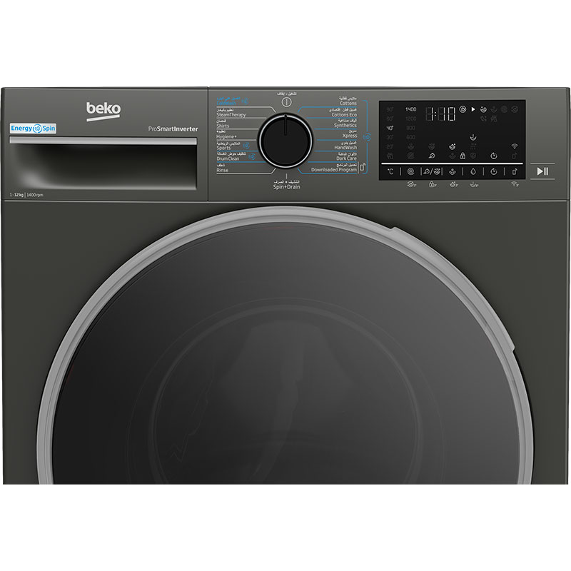 Lave Linge Frontal BEKO B5WFT612400MG 12kg - Noir 3 lave linge beko bwftmg kg classe a noir