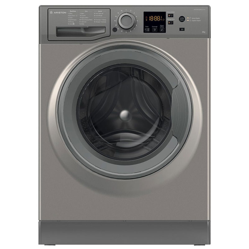 Lave linge Frontal ARISTON NS-823C-GG-MA 8kg - Silver 3 lave linge frontal ariston ns c gg ma kg silver