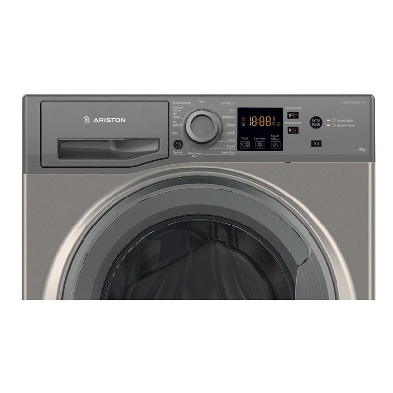 Lave linge Frontal Inverter ARISTON NSWM925C-GGMA 9kg - Silver 4 lave linge frontal ariston nswmc ggma kg silver