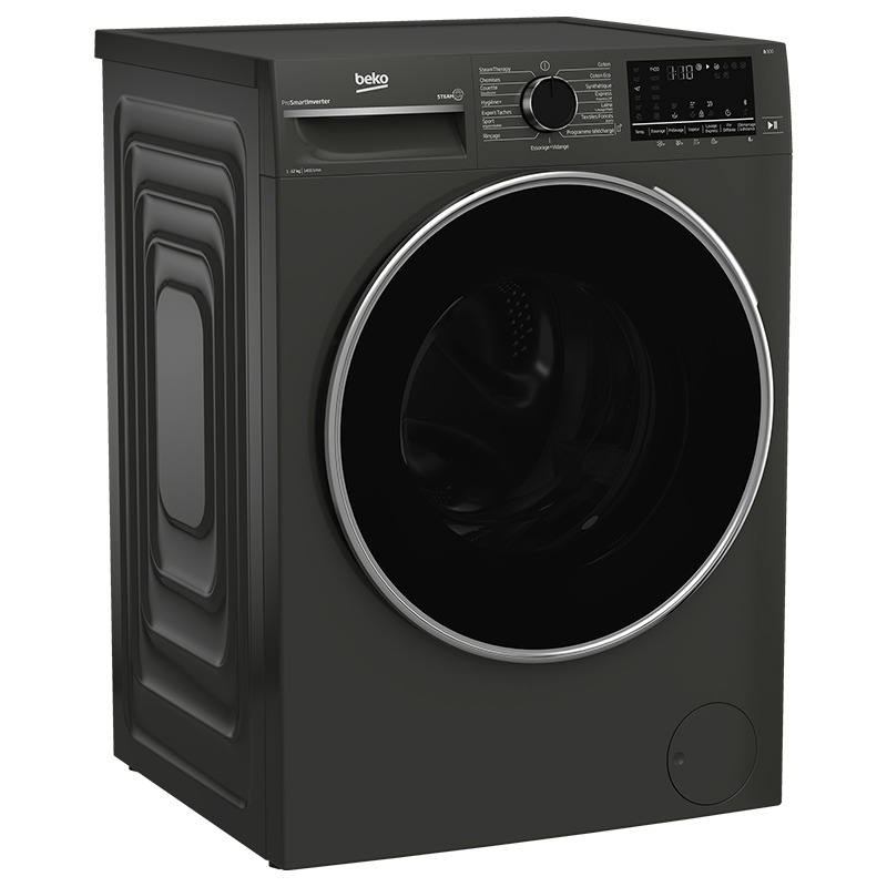 Lave Linge Frontal BEKO B3WFT51242MG 12kg - Gris Foncé 5 lave linge frontal beko bwftmg kg gris fonce