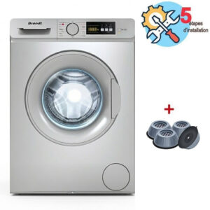 lave linge frontal brandt blfs kg silver