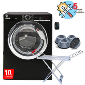 lave linge frontal hoover hwstcbe kg noir s