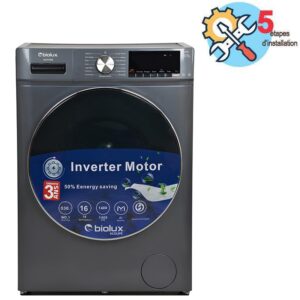 lave linge frontal inverter biolux maxy s kg silver t