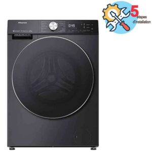 lave linge frontal inverter hisense wfsbt kg inox a
