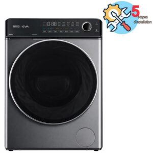 lave linge frontal iris eva wmirisevads kg dark silver