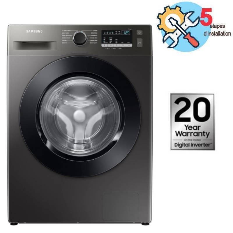 Lave Linge Frontal SAMSUNG WW70T4020CX1 7Kg - Silver 1 lave linge frontal samsung wwtcx kg silver a