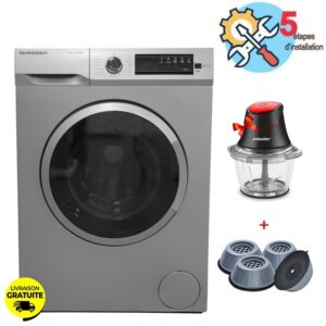 lave linge frontal schneider scllexps kg silver ss