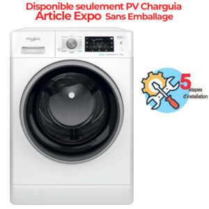 lave linge frontal whirlpool ffwdwbs vna kg blanc