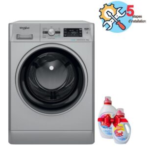 lave linge frontale whirlpool ffwbsbs vna kg silver y