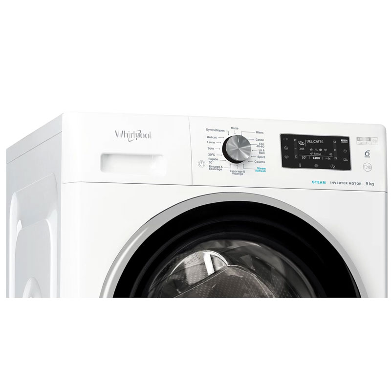 Lave linge Frontal WHIRLPOOL FFWD9248WBS-VNA 9kg 4 lave linge frontale whirlpool ffwdwbs vna kg