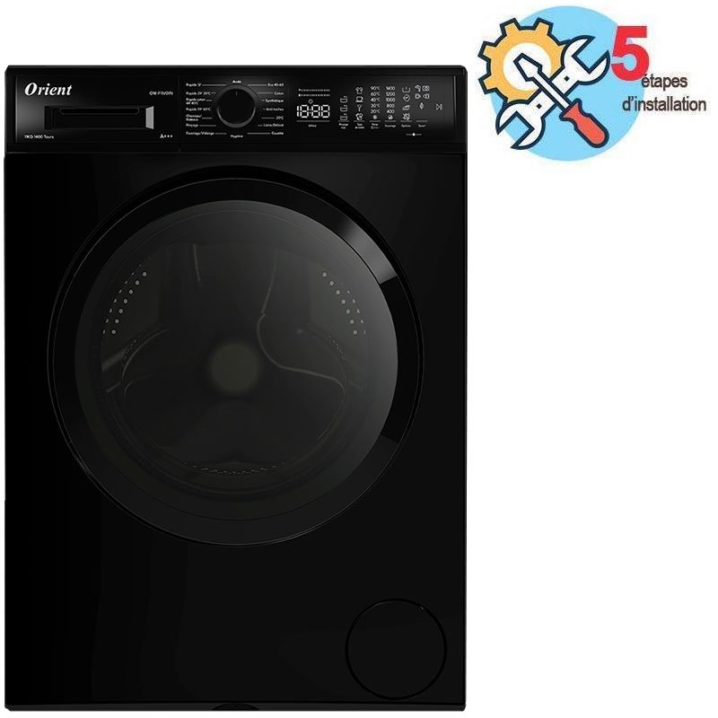 Lave Linge Frontal Inverter ORIENT OW-F11V01N 11Kg - Noir 1 lave linge orient kg moteur inverter trs noir