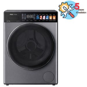 lave linge sechant iris pura wdsevjmwb kg dark silver