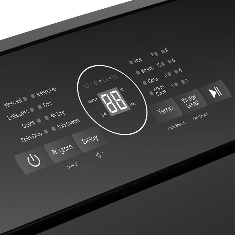 Lave linge Top HISENSE 18kg WT3i1823UB - Dark Silver 4 lave linge top hisense wtiub kg programmes dark silver