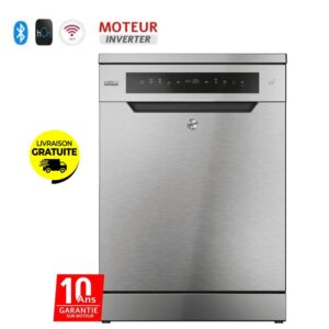 lave vaisselle inverter hoover couverts hfcfx inox g
