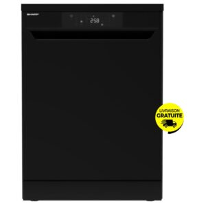lave vaisselle sharp qw va bk couverts noir s