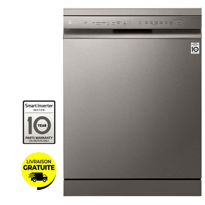 Lave Vaisselle SmartThinQ LG DFB512FP 14 Couverts - Inox 1 lave vaisselle smartthinq lg dfbfp couverts inox g