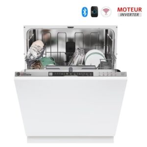 lave vaisselle totalement encastrable hoover hiels couverts blanc g