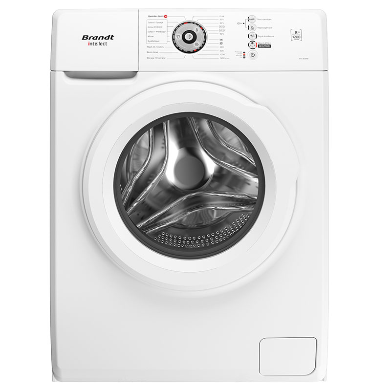 Lave Linge Frontal BRANDT BAL82WW 8 Kg - Blanc 3 lave linge frontal brandt balww kg blanca