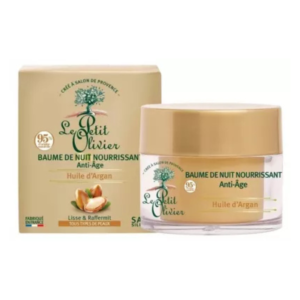 le petit olivier baume de nuit nourrissant anti age huile dargan ml