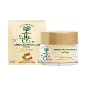 le petit olivier creme de jour hydratante anti age huile dargan ml