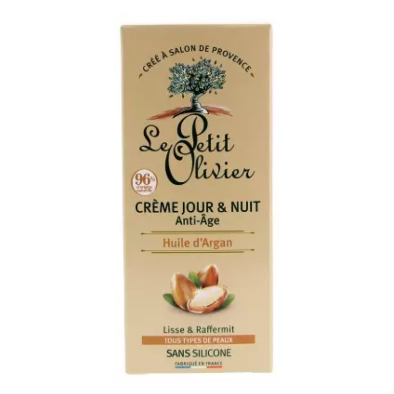 LE PETIT OLIVIER CREME JOUR & NUIT ANTI AGE HUILE DARGAN 50ML 1 le petit olivier creme jour nuit anti age huile dargan ml