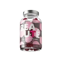 LES ESSENTIELLES LAB BEAUTE GUMMIES FRUITS ROUGES BT/60 6 les essentielles lab beaute gummies fruits rouges bt