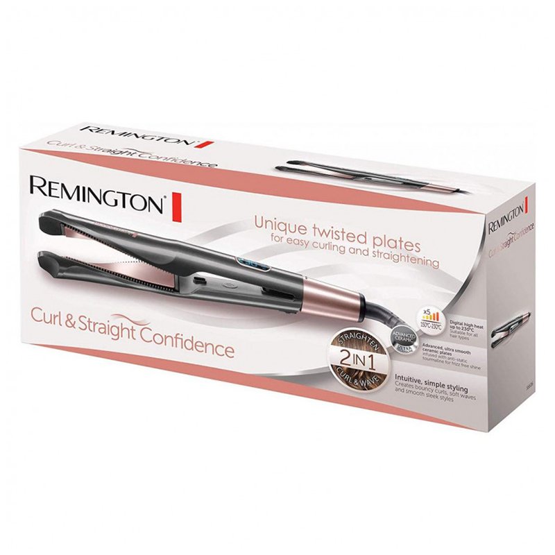 Lisseur Boucleur REMINGTON CURL & STRAIGHT CONFIDENCE - Noir 2 lisseur boucleur remington curl straight confidence noir